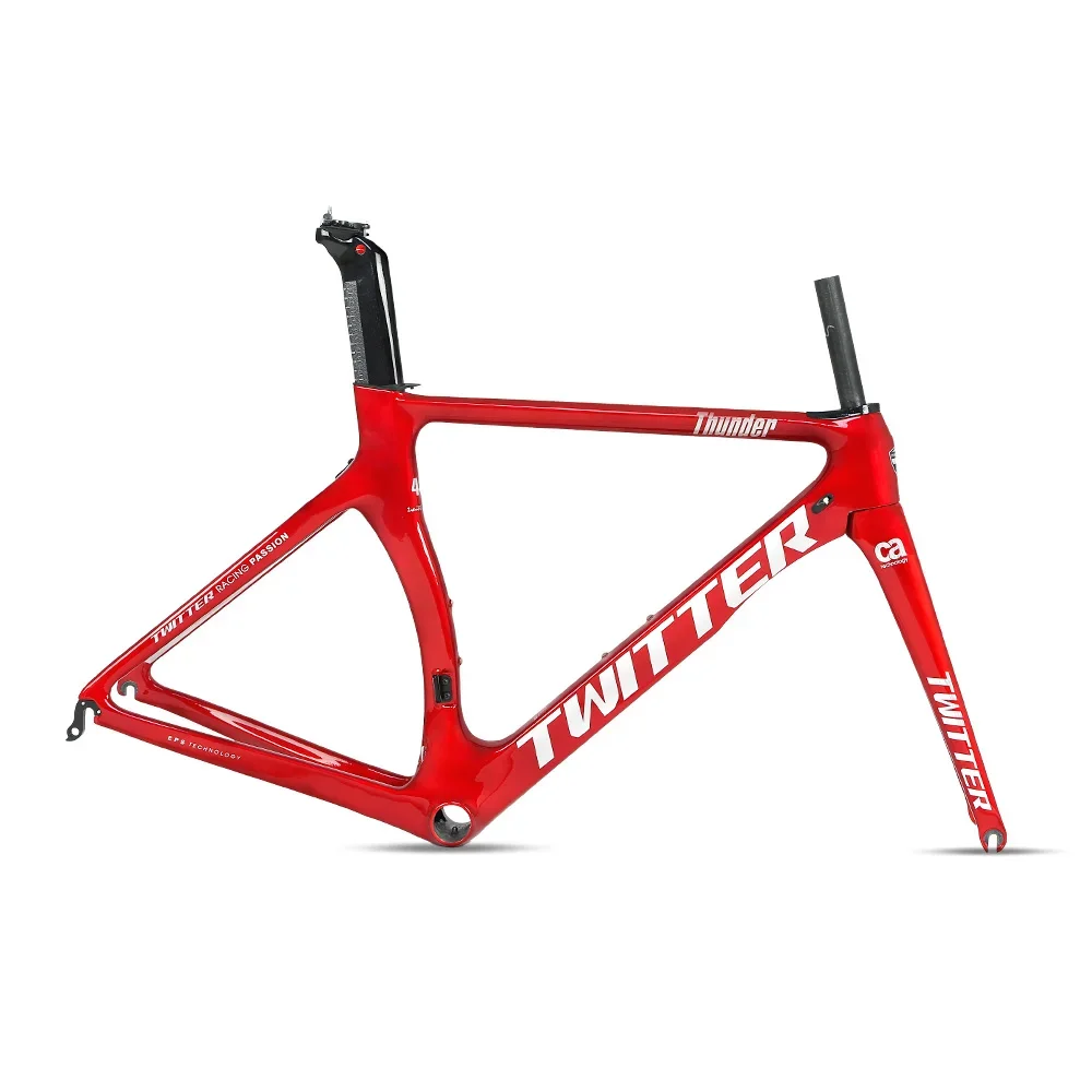 Chinese Factory 700C Carbon fiber Road Bike Frame C Brake Carbon Fork Gravel Bikes Frameset