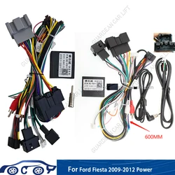 Car 16Pin Stereo Wiring Harness Canbus Support For Ford Fiesta 2012 Audio Radio Power Cable Adapter 2009-2014