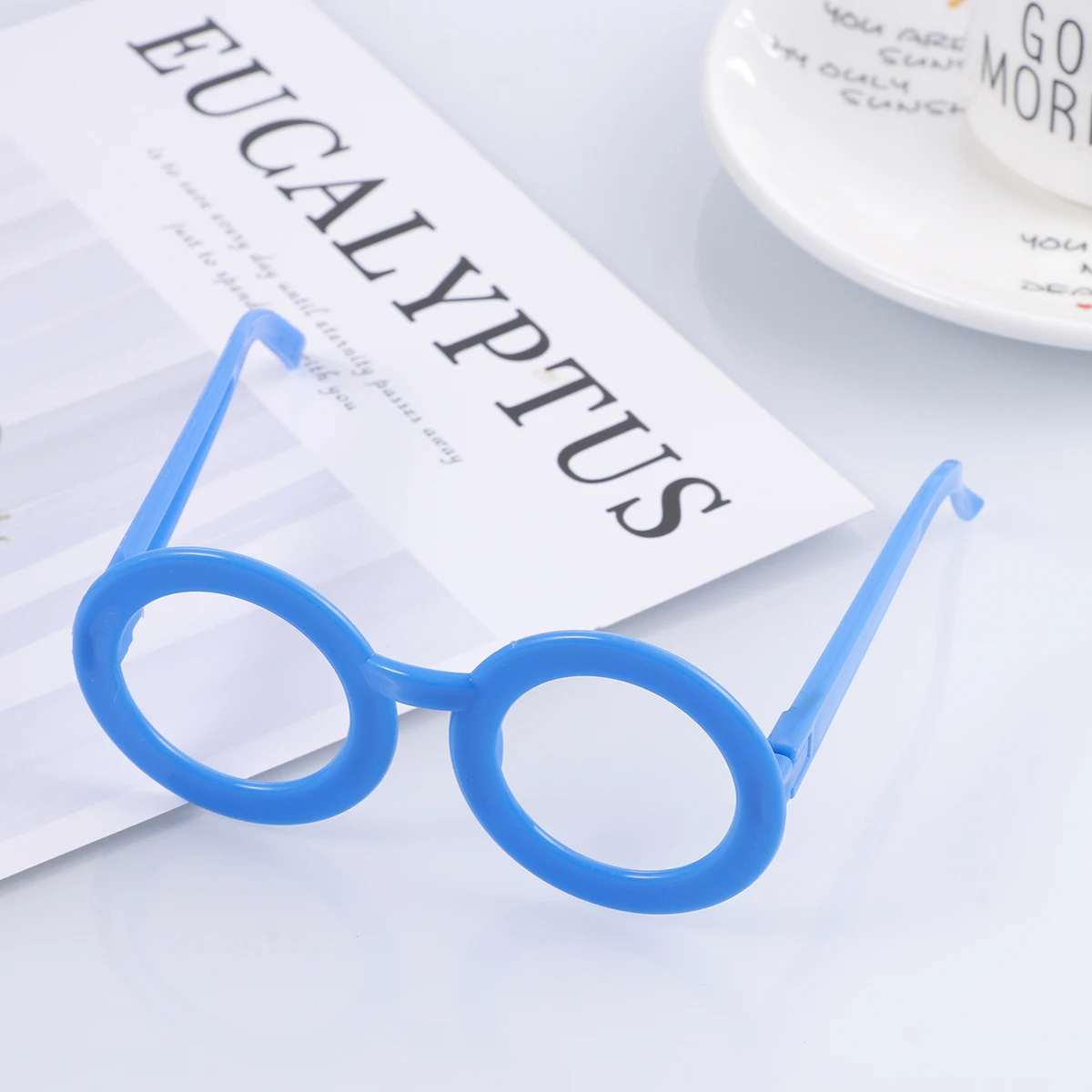 

12 pcs Children's Glasses Frame Round No Lens Kids Spectacles Dress up Eyewear Style Casual Costume Party Favor Wizard