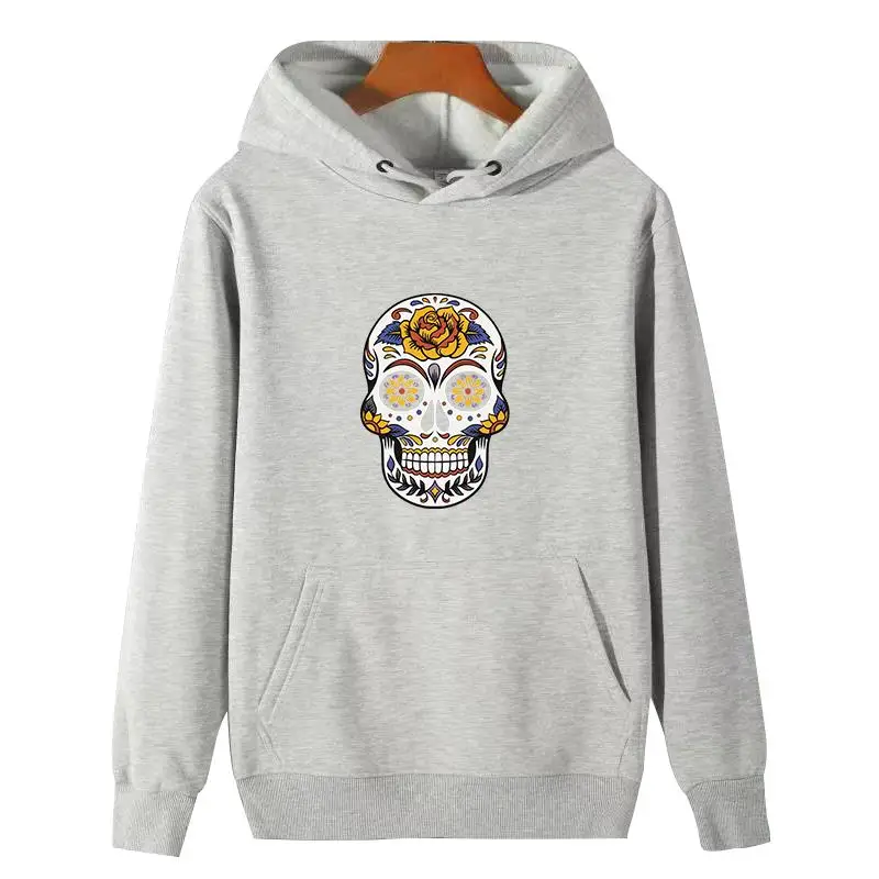 Cool Bitcoin Crypto Btc Cryptocurrency Skull Fashion Graphic Thick Sweater Hoodie Hooded Sweatshirts Cotton Winter Fleece Hoodie