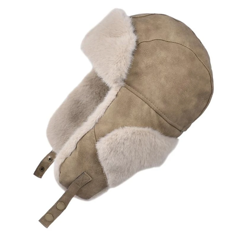 Stylish Winter Headgear for Women Windproof Fleece Lining Ear Flaps Trapper Hat