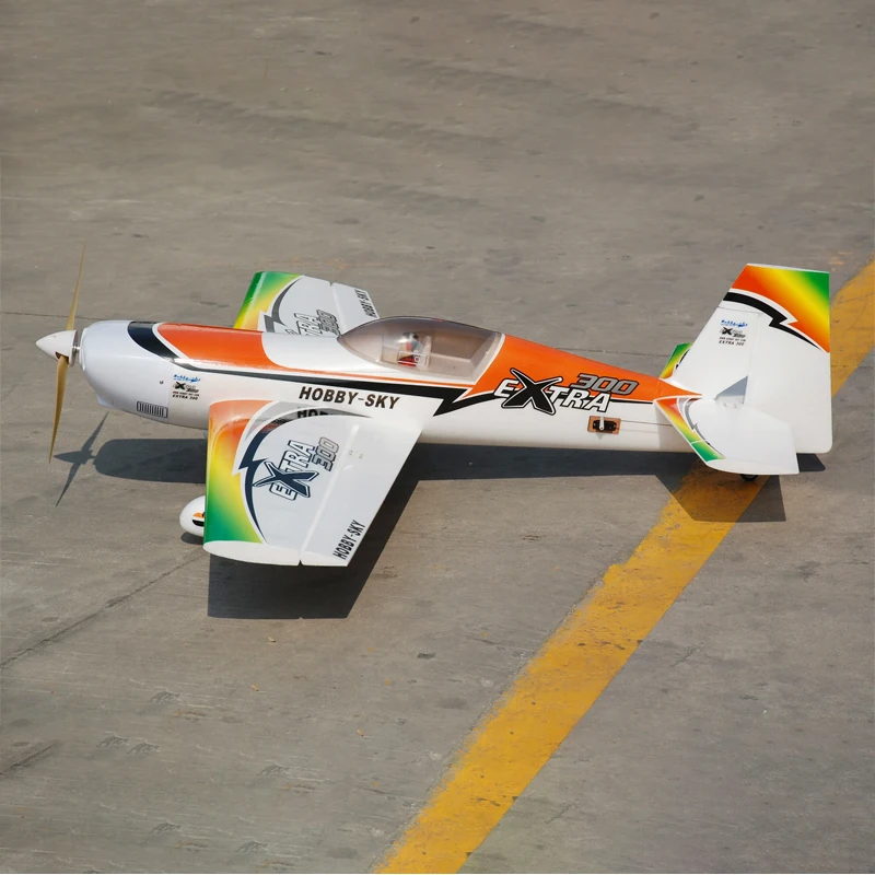 Hookll Extra300c 3D Stunt Rc Airplane 1200mm Wingspan 30E Hollow Wing Aerobatic Remote Control Plane Foam Adult Toys KIT PNP