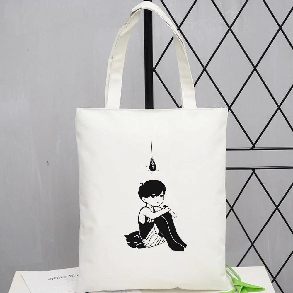 Omori tote bag y2k sac cabas einkaufstasche foldable personnalisable woman