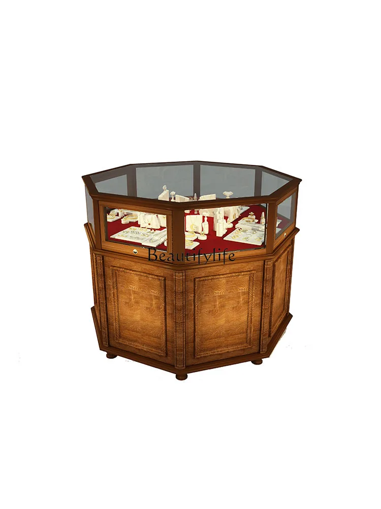 

Retro Zhongdao Display Storage Display Cabinet Glass Ornament Middle-Ancient Chest of Drawers