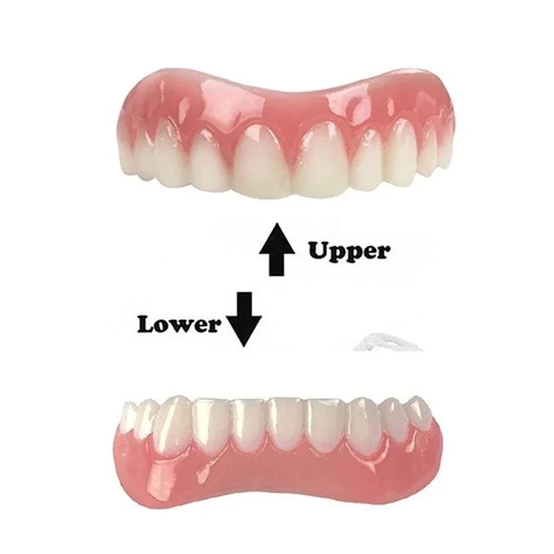 Superiore con protesi inferiore Impiallacciatura perfetta Protesi Dentifricio Strumento per l\'igiene orale Protesi Sorriso istantaneo Cosmetici