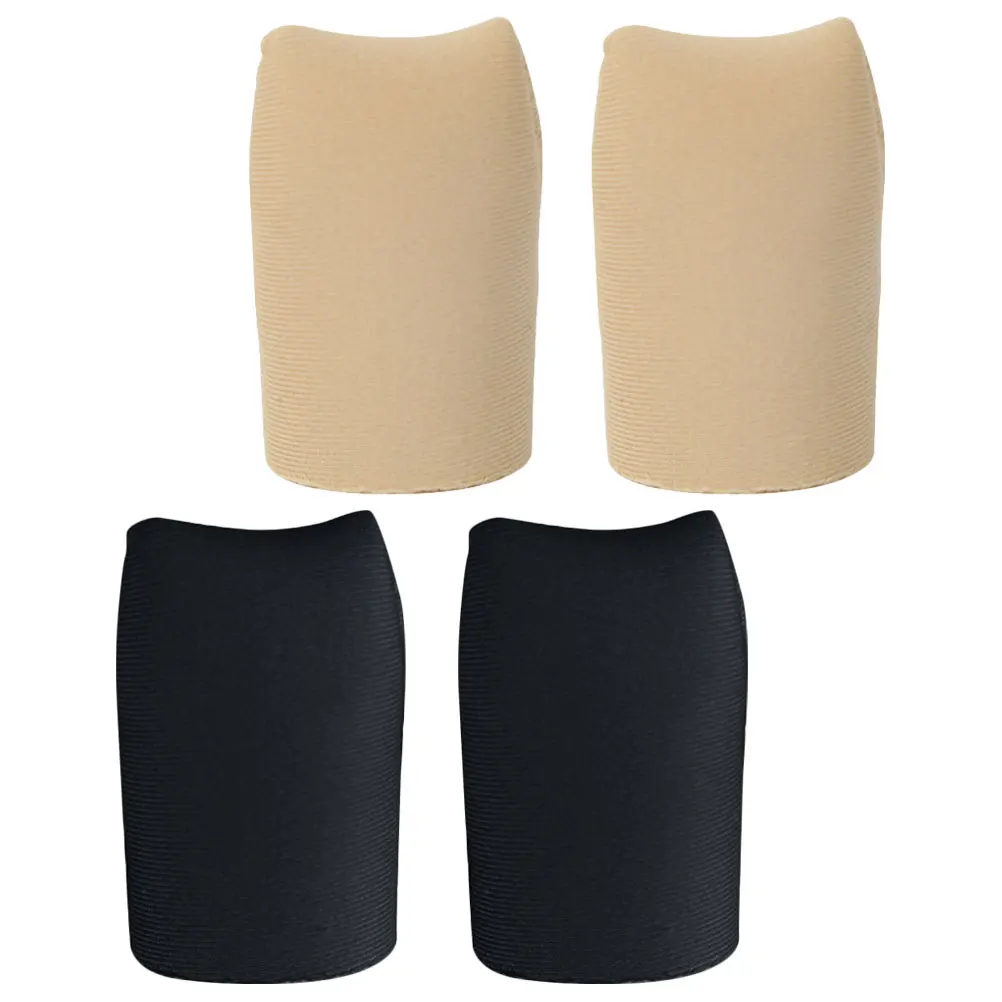 

2 Pairs Toe Protectors Silicone Breathable Elastic Anti wear Covers Soft Sleeves Durable Comfortable Fits Shoes Reduces