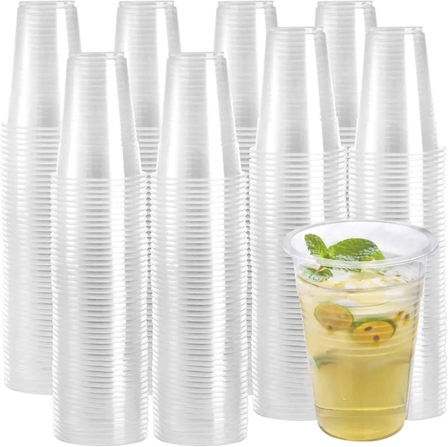 TopRed | Vasos de Plástico Desechables Resistentes - Polipropileno Transparente - 60/100/270 Unid. - Capacidades de 220 cc y 1000 cc - Ideales para Fiestas, Eventos y Celebraciones | Marca Maxi