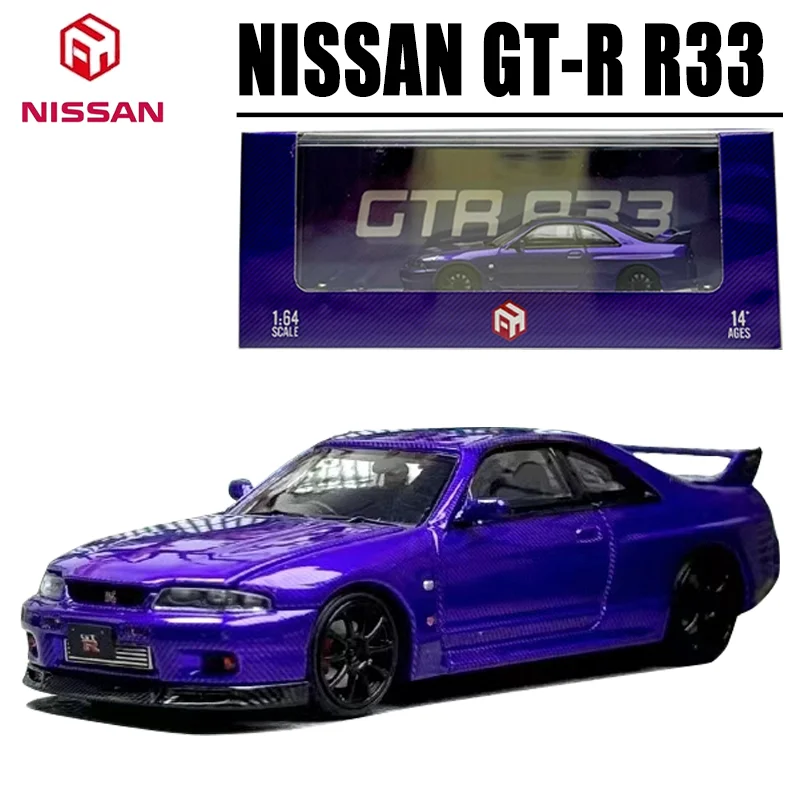 FH 1/64 NISSAN GT-R R33 Nismo S-Tune Skyline Alloy Toy Motor Vehicle Diecast Metal Model Gifts