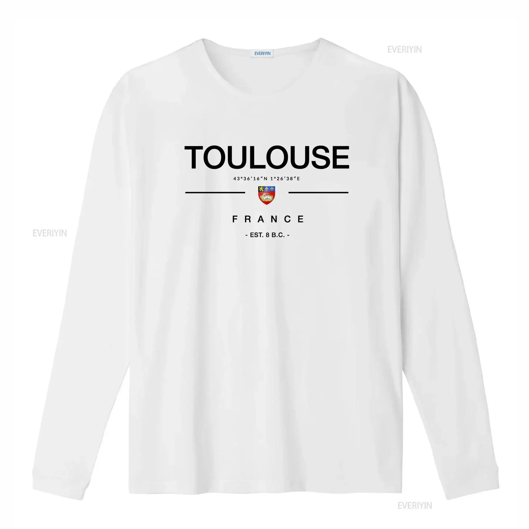 Toulouse France Souvenir T Shirt Perfect for Travel Fans Est 8 B C Design vintage Washed designer clothes Unisex graphic - view 2