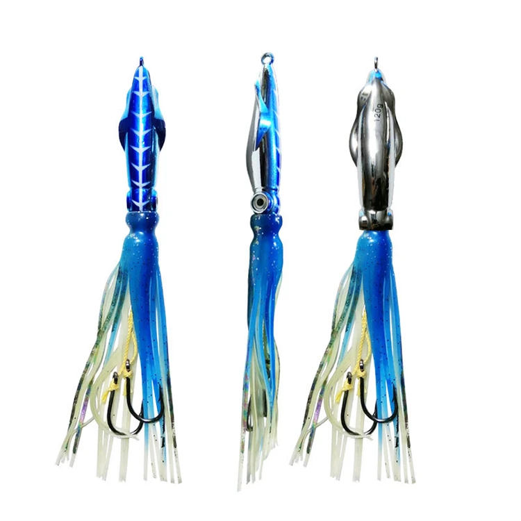 60g, 100g, 150g, 200g Skirted Octopus Lure – Slow-Pitch-Jigging-Trolling-Köder für Salzwasser-Tiefseefischen – Detail 10