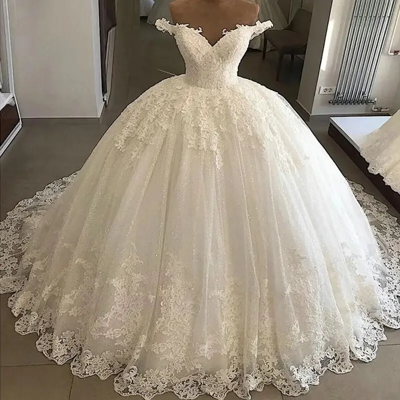

Vintage Casamento Bridal Gowns Ball Gown Lace Applique Wedding Dress Robe De Mariee trouwjurk Vestidos De Novia Customization