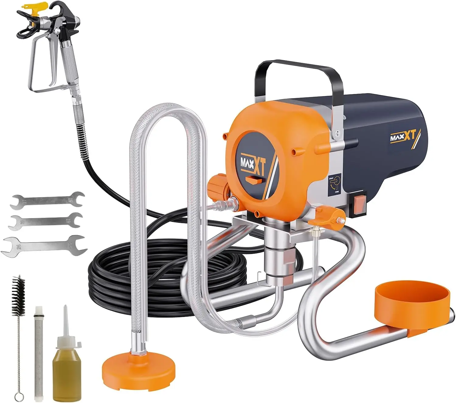 

Airless Paint Sprayers,3300PSI Motorized Paint Sprayer with stand,High Efficiency spray paint machine For Home Interior