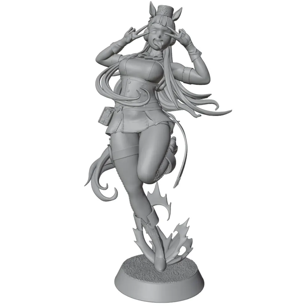 1/24 Sexy Girl Resin Model Kits GK Miniature 3D Printed Gray Model Figurine DIY Doll Collection Unassembled And Unpainted