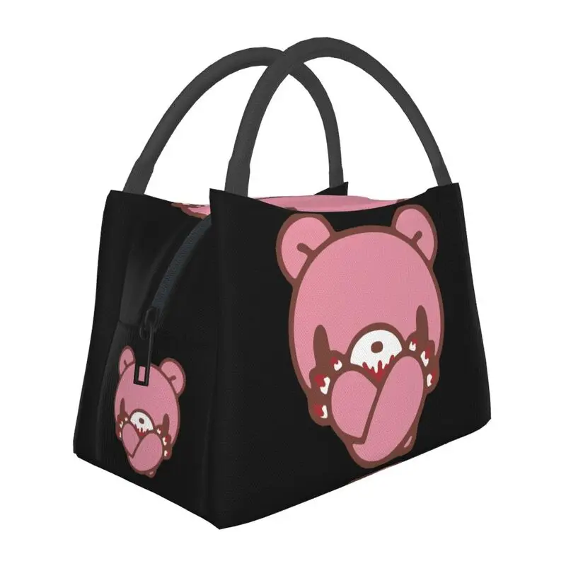 

Custom Gloomy Bear Cartoon Manga Lunch Bags Women Thermal Cooler Insulated Lunch Box for Office Travel