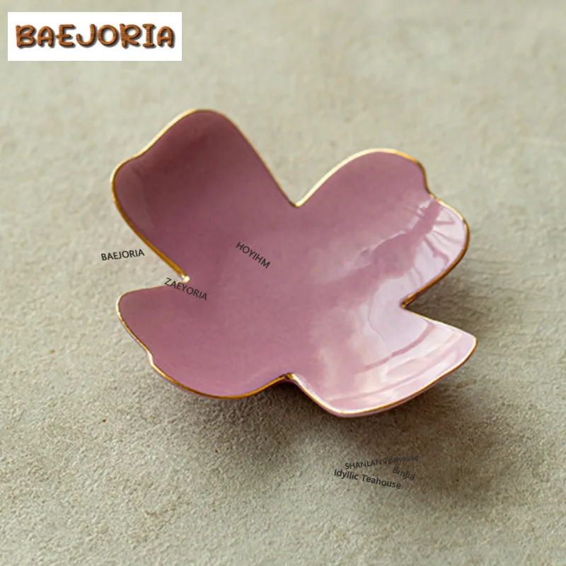 Rosy Clouds Purple Gold Coasters Aesthetic Mug Plate For Coffee Cups Saucer Heat Insulation Placemats Cup Holder Teaset Supplies - view 2