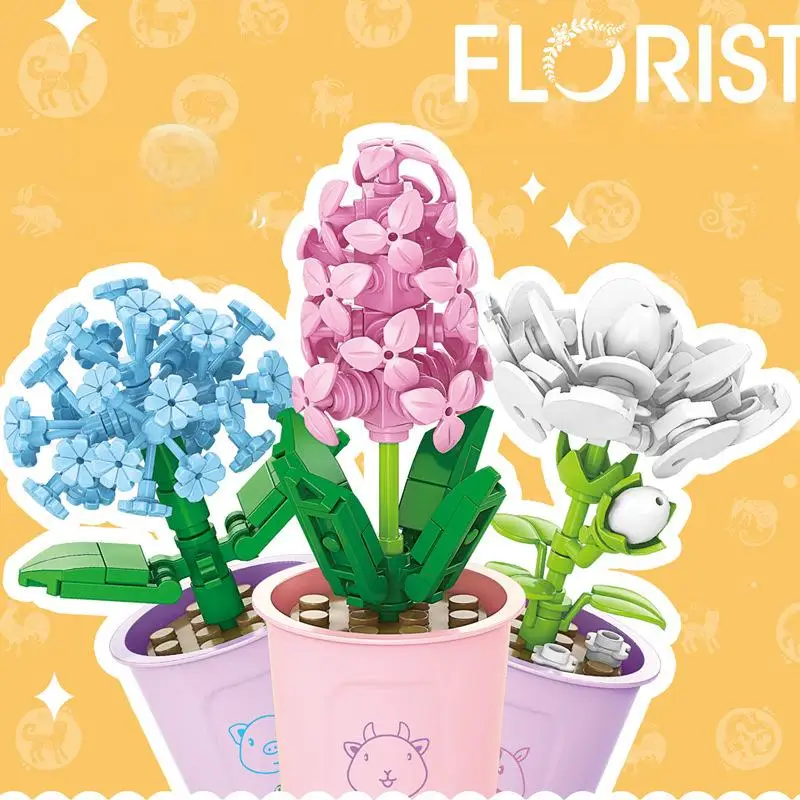 

Набор строительных блоков OUZEY 12 цветов зодиака, креативная модель сборки «сделай сам», «сделай сам», подарок для домашнего декора для подростков и взрослых