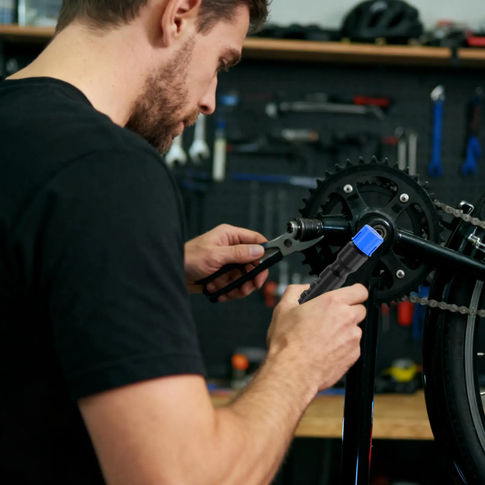 

Инструмент для снятия велосипедного шатуна, сверхмощный эргономичный нескользящий гаджет, инструмент для снятия каретки для горного велосипеда для горной дороги