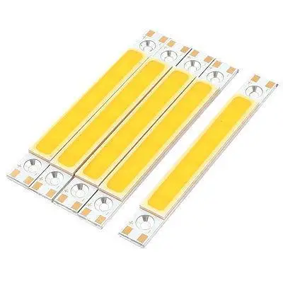 6W DC9-11V 300mA 80-100LM/W Warm White LED Light COB Lamp Bead Chip 5 Pcs
