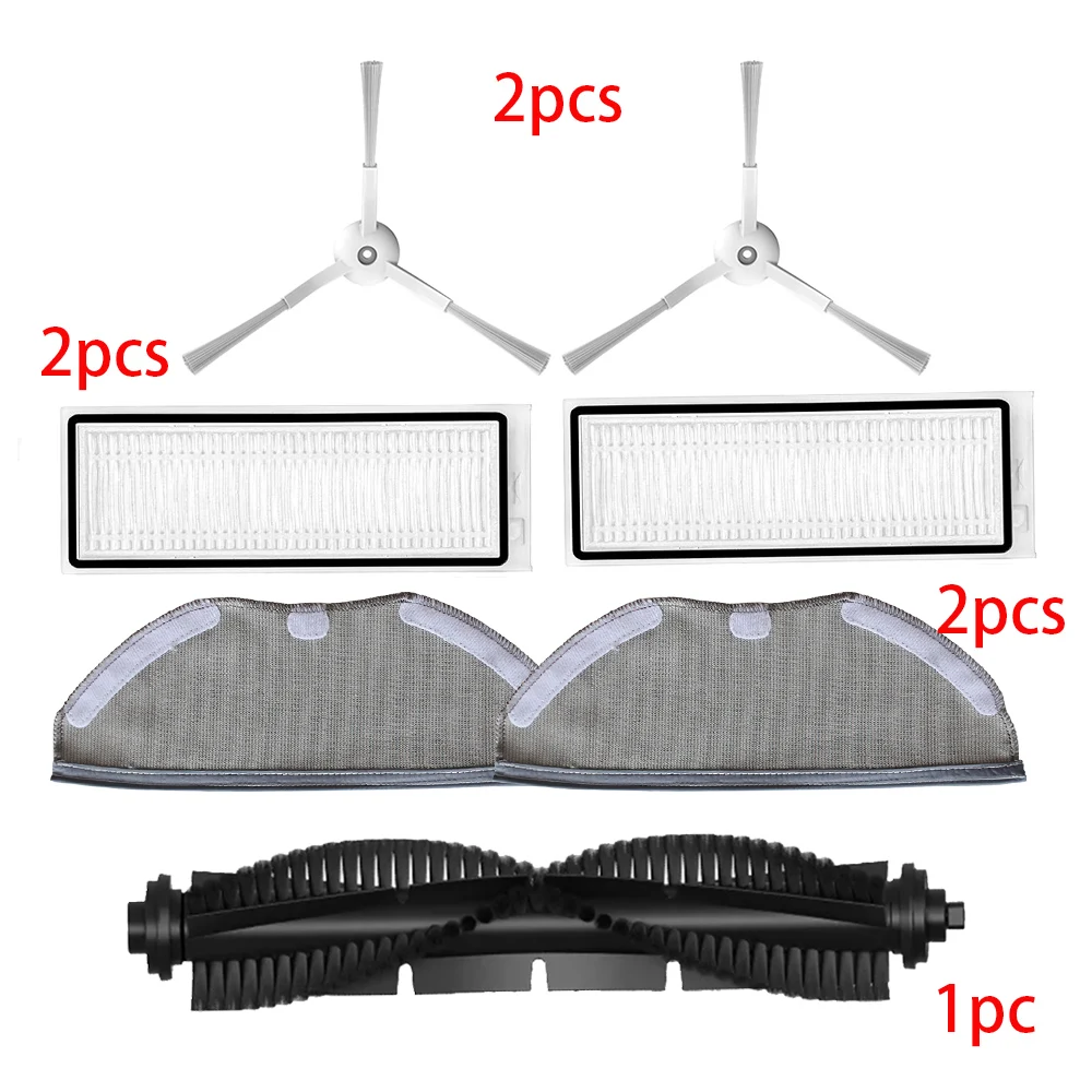 Filtro HEPA, rodillo Central, cepillo principal, cepillo lateral, trapo de tela para Qihoo 360 S9, accesorios de repuesto para aspiradora robótica