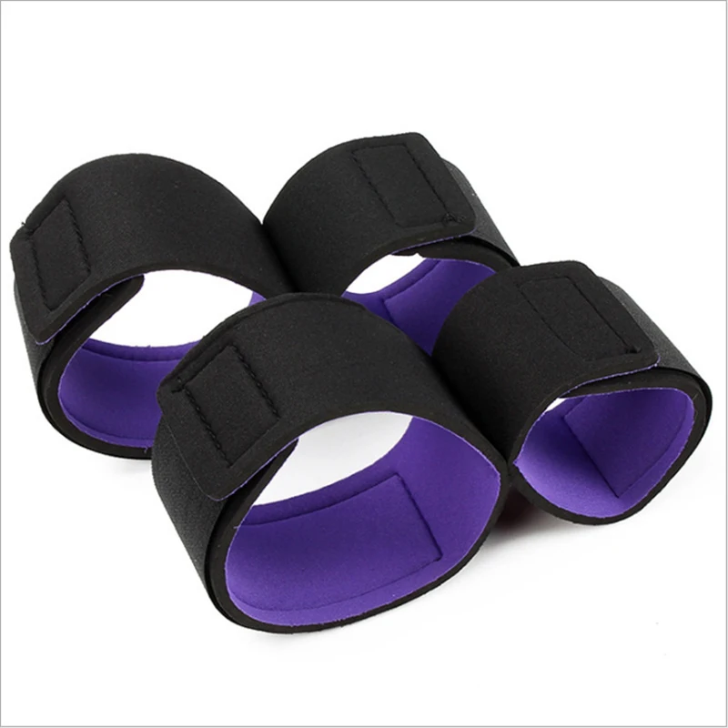Adult SM No Vibrators Sex Restraint Handcuffs Slave Tools Bdsm Sexy Wrist To Ankle Cuffs Open Leg Hand Toys Bondage For Couples