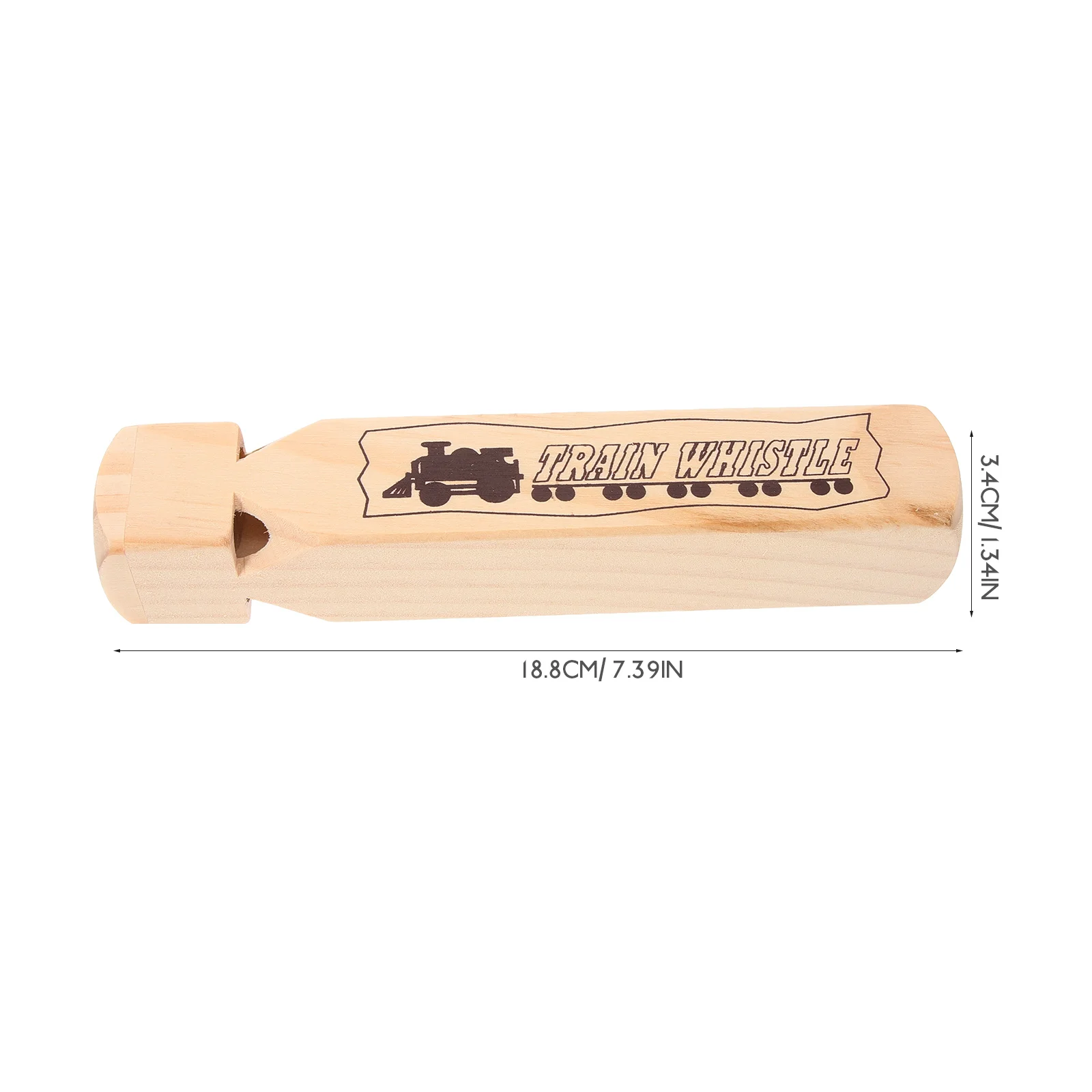 

2 Pcs Wooden Whistle Train for s Puzzle Cartoon Bamboo Wind Instruments