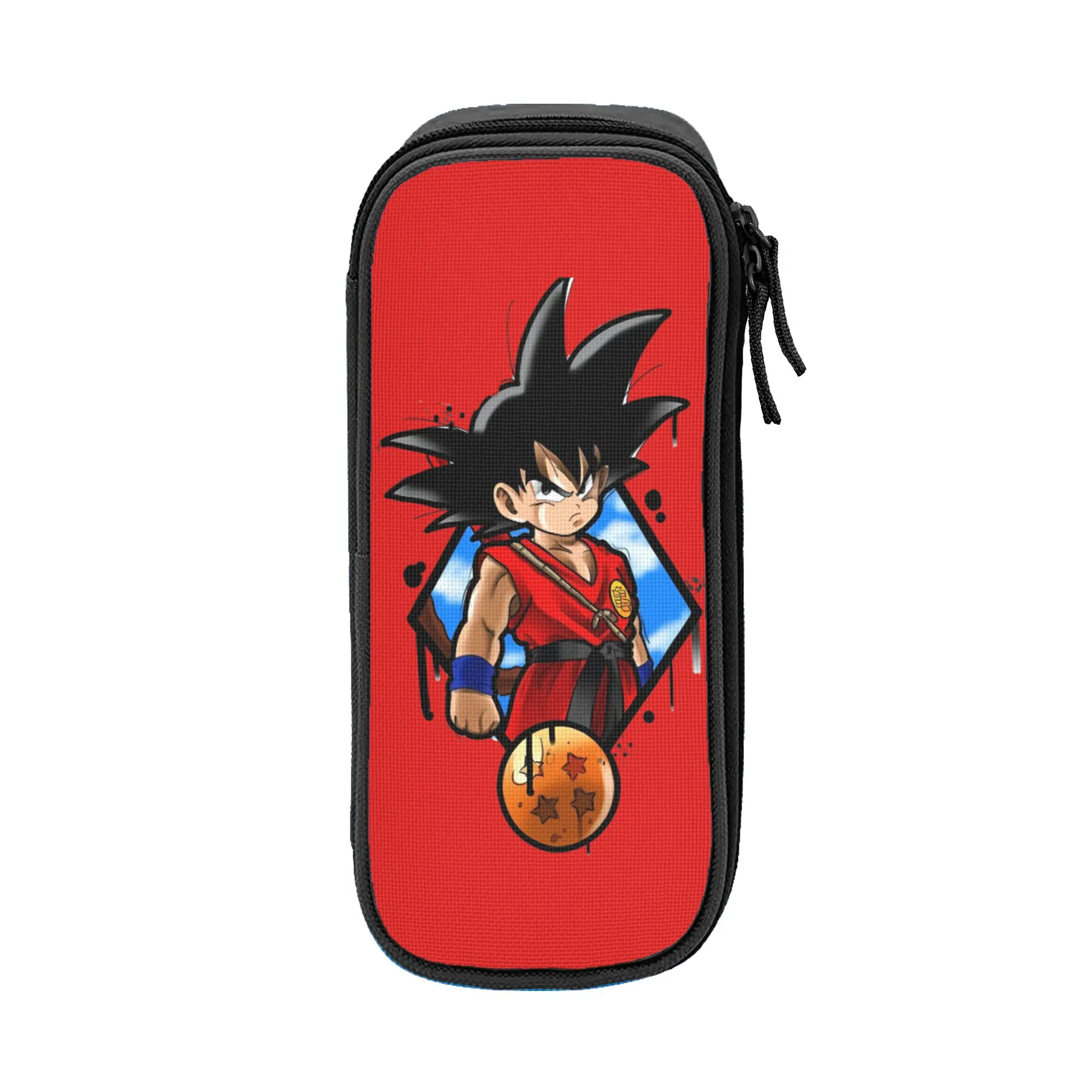 Large Pen Box DBZ dragonballz d-dragon-ball-l School Accessories Double Layer Pencil Bag Girl Make Up Bag Gift