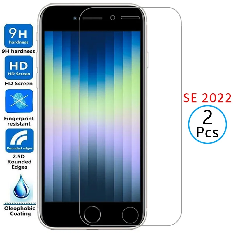 tempered glass for iphone se 2022 protective glass screen protector on i phone s e es 3 se2022 se3 safety film 4.7 aphone iphon