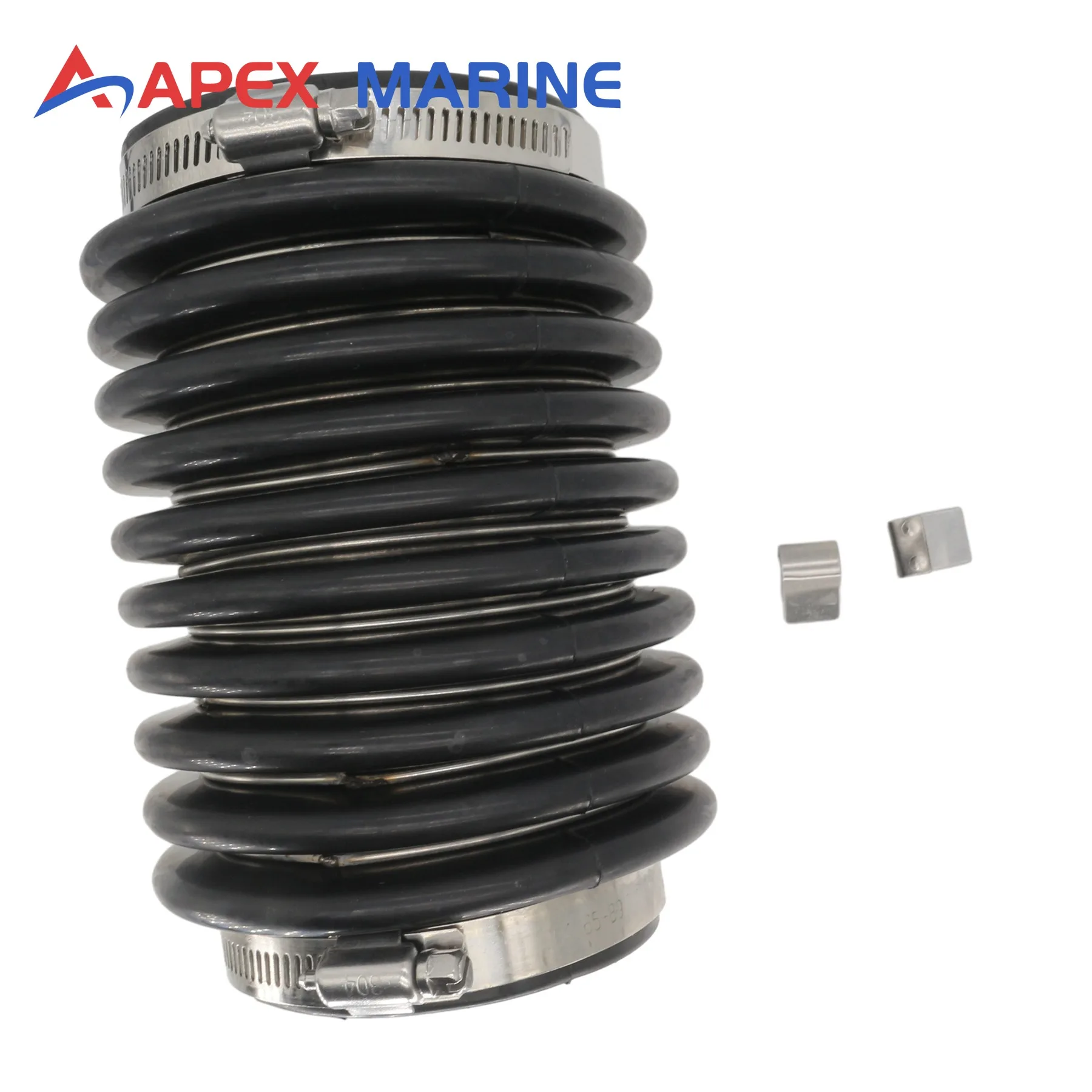 Kit de soufflets d'échappement 18-2758 compatible avec Volvo Penta AQ30 AQ120 AQ175 AQ200 KAD42 MD31 MD40 TMD41 Stern Drive 876631 875848