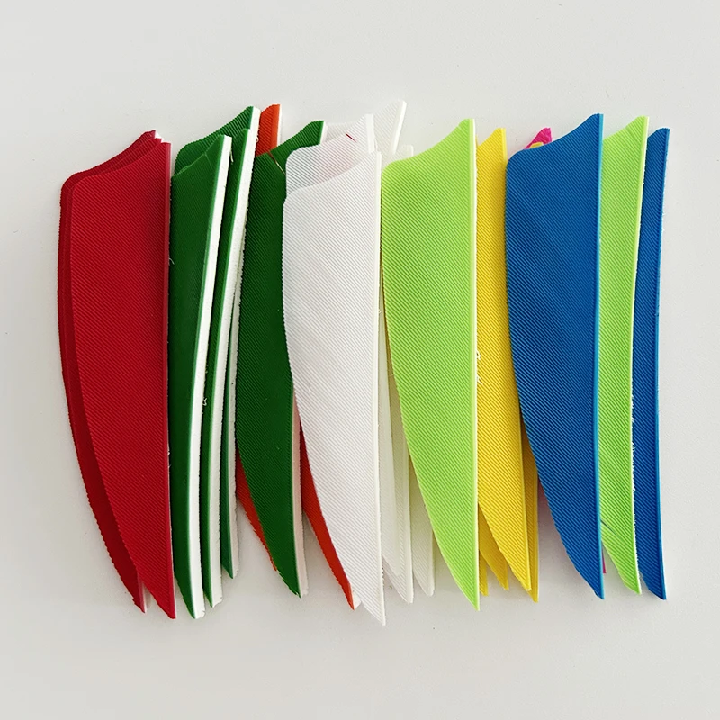 50Pcs Left Wing 3Inch Feather Vanes Archery Fletches Turkey Feathers for Arrow Fletching Hunting Bow Accessories Shield Cut