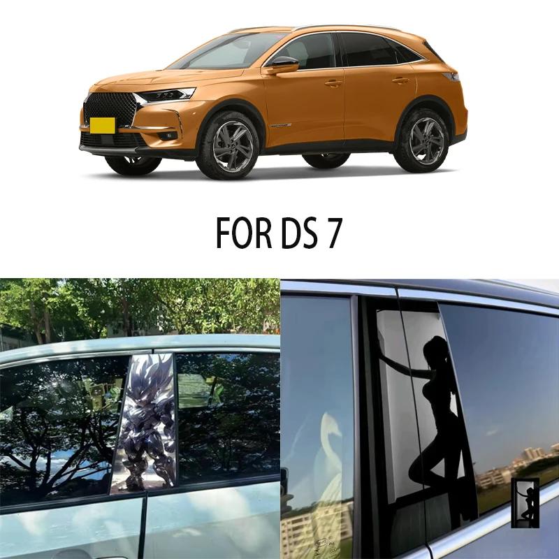 

Door Window Decoration Trims Pillar Posts Stickers Auto Styling for DS 7 Car accessories