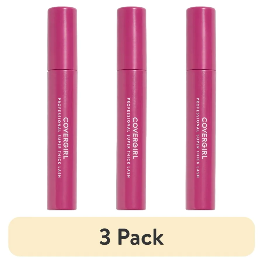

(3 упаковки) Водостойкая тушь для ресниц Thick Lash, очень черная