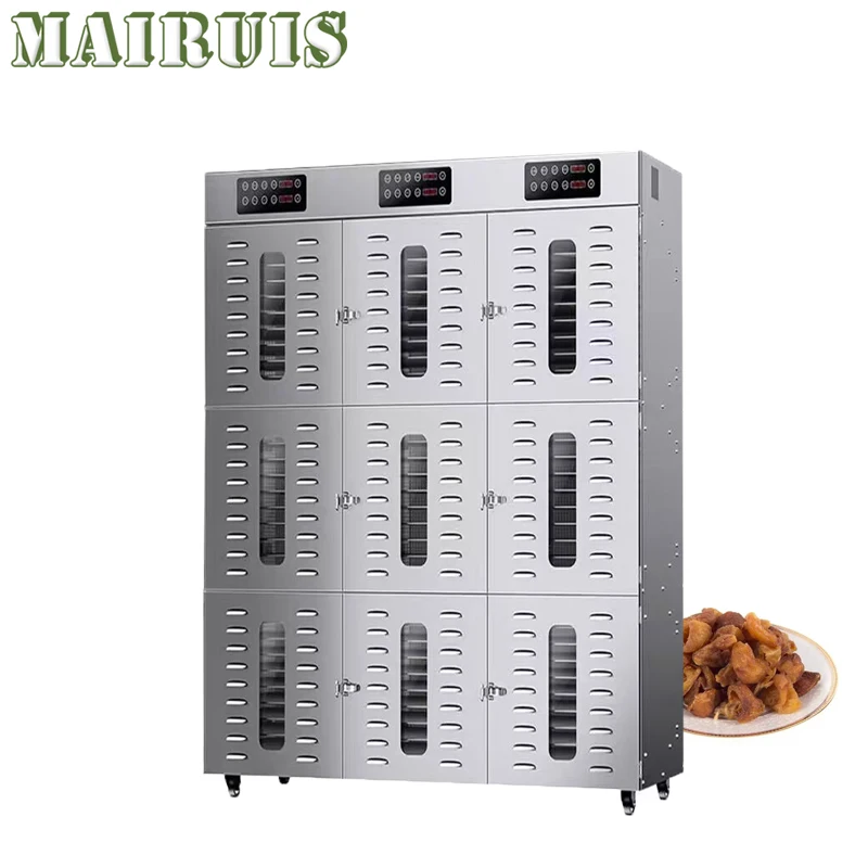 Electric Dried Fruit Vegetable Food Meat Dryer And Commercial Food Dehydrator Machine 90 Layer 220V 6400W