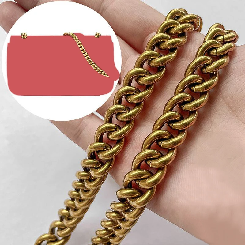 Luxury Bag Chain Bag with Cross-Body Strap  Original Chain High Quality Thick Copper Shoulder Strap