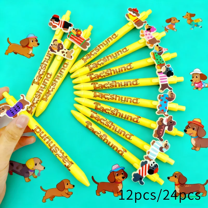 

12pcs/24pcs Doggy Series Rollerball Pens - Gift Pens for Pet Lovers