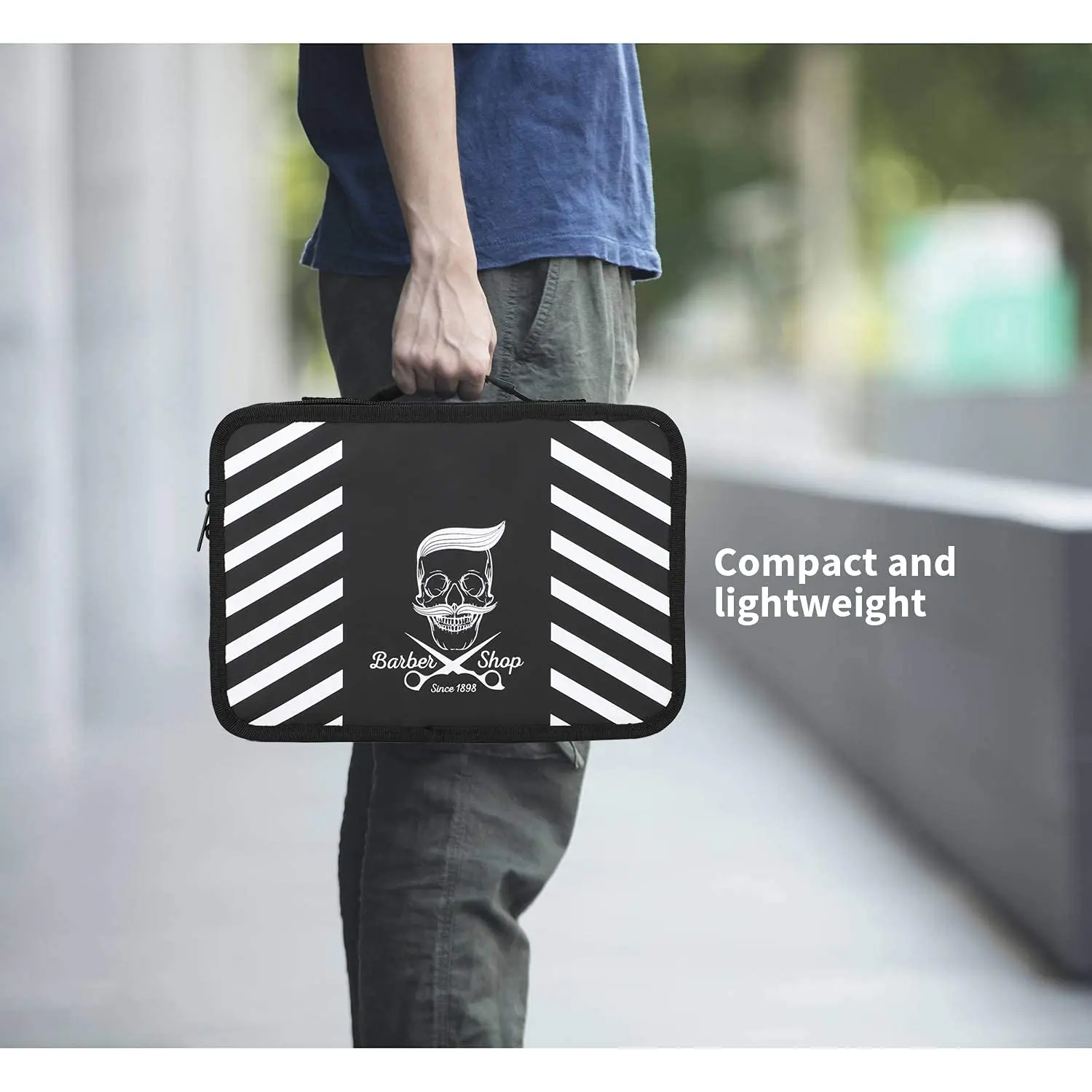 Friseur Werkzeuge Lagerung Tasche Haarschnitt Schere Koffer Multifunktions Organizer Clipper Kämme Große Kapazität Fall Styling Werkzeuge – Detail 21