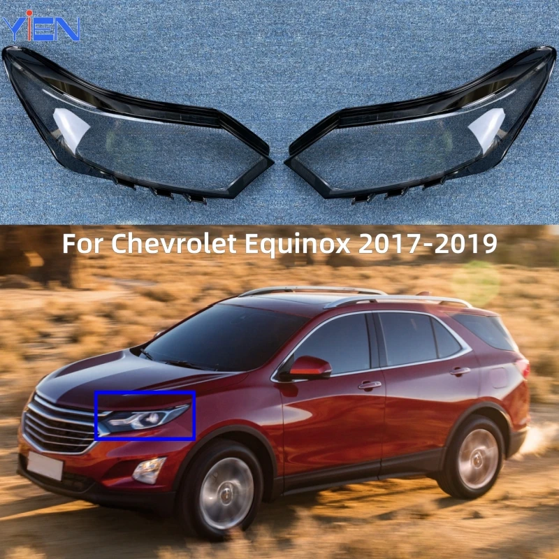 

For Chevrolet Equinox 2017 2018 2019 Car Acesssories Transparent PC Material Dust Headlights Cover