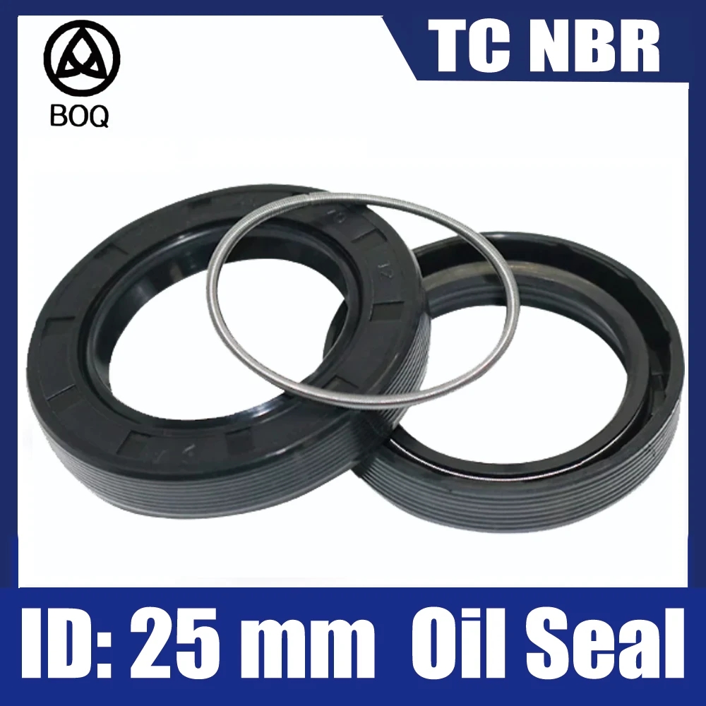 25mm Oil Seal TC NBR Type with Metal Ring for Machine Repair Stops Gearbox and Pump 25*32*5 25*35*7 25*40*7 25*42*8 25*43*10