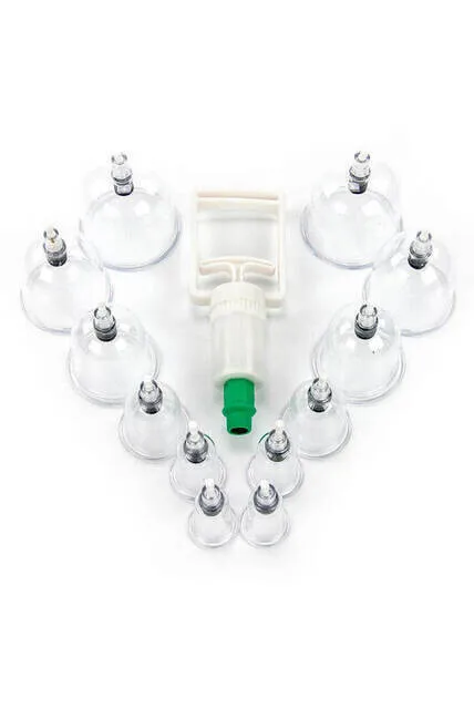 

IQRAH - Cupping 12 PCs Cup Pull Set, Acupuncture, From the body, From the Backing Sheet Kan Pull Apparatus, healing Seti