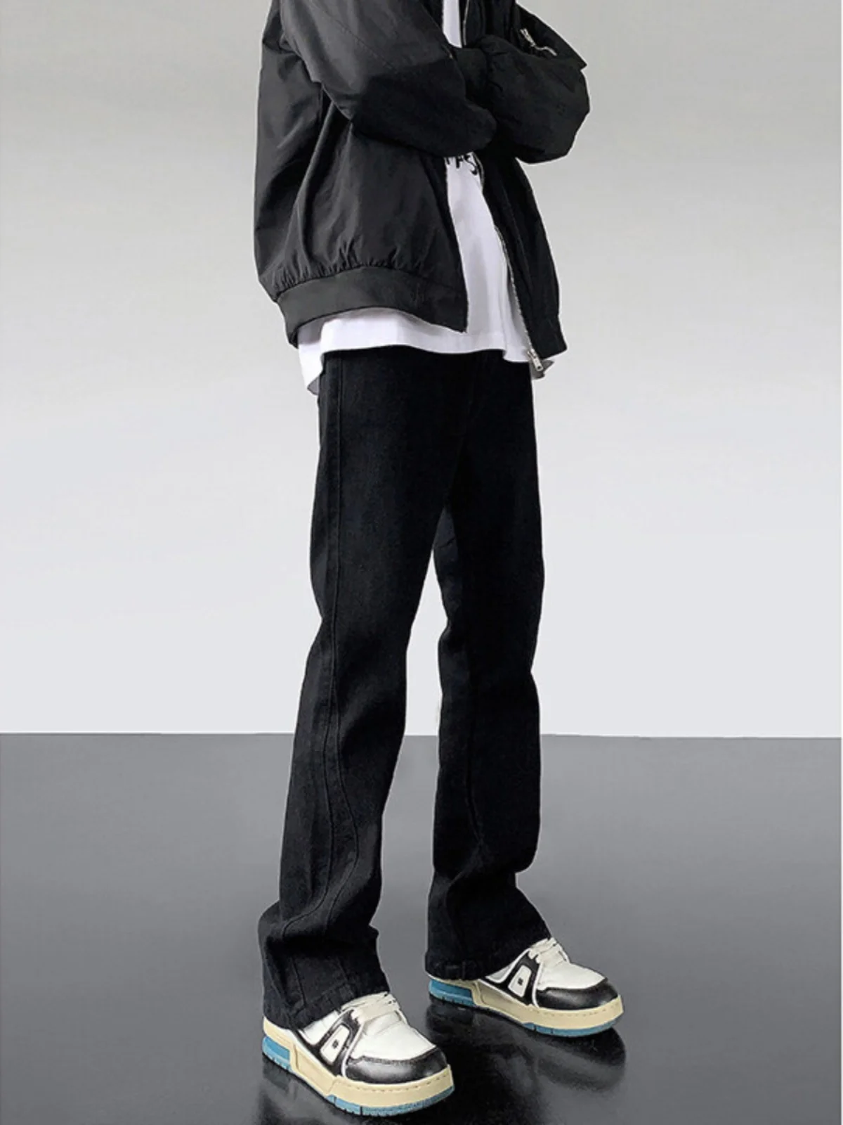

Мужские джинсы Bla Slim Fit Straight Leg: осенне-зимние, в американском стиле, для уличной моды, молодежные, трендовые, длинные брюки