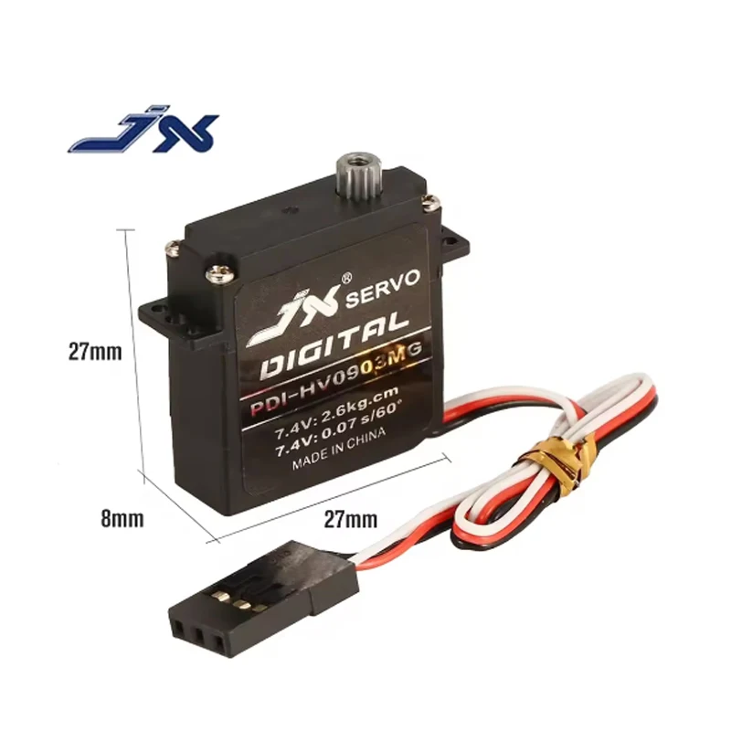 JX PDI-DHV56MG Mini Steering Torque Digital Metal Gear Coreless Servo For RC Fixed Wing Airplane Plane Drone Car Truck DIY Servo