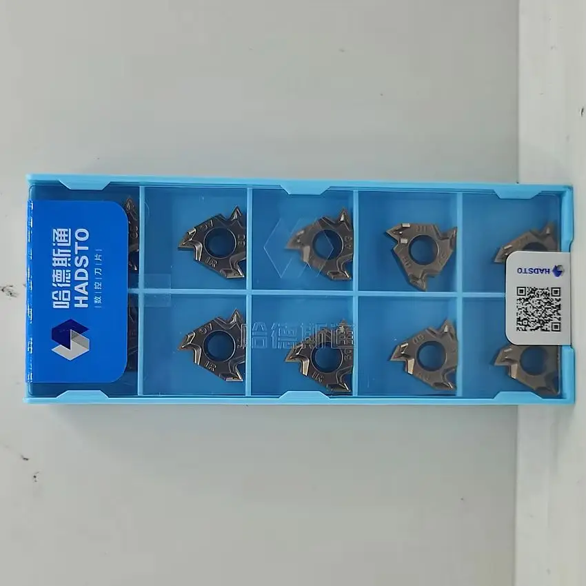 

16IRAG60 HS5225 16IR AG60 HS5225 16IR AG60 HADSTO Инструменты для лезвий с ЧПУ Твердосплавные вставки Резьбовые вставки Для нержавеющей стали 10 шт./кор.