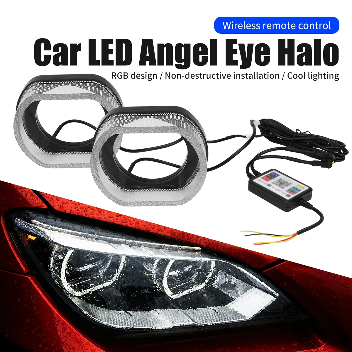 

For Cars For 12V Vehicles APP Control RGB Headlight Night Driving App Controlled Led Headlights Mobile App Control