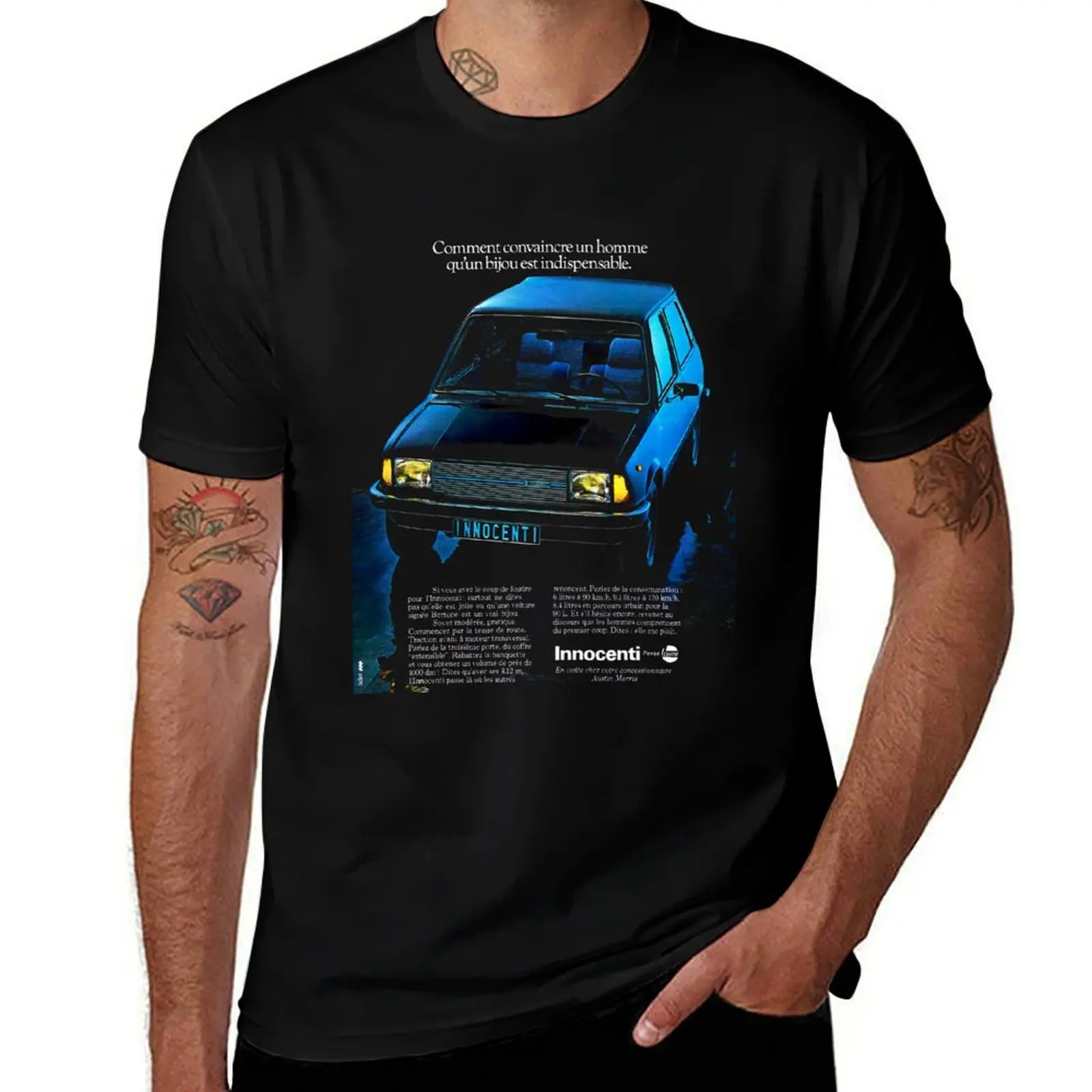 

INNOCENTI T-Shirt graphic t shirts shirts graphic tee blue lock t shirt men 100℅ cotton