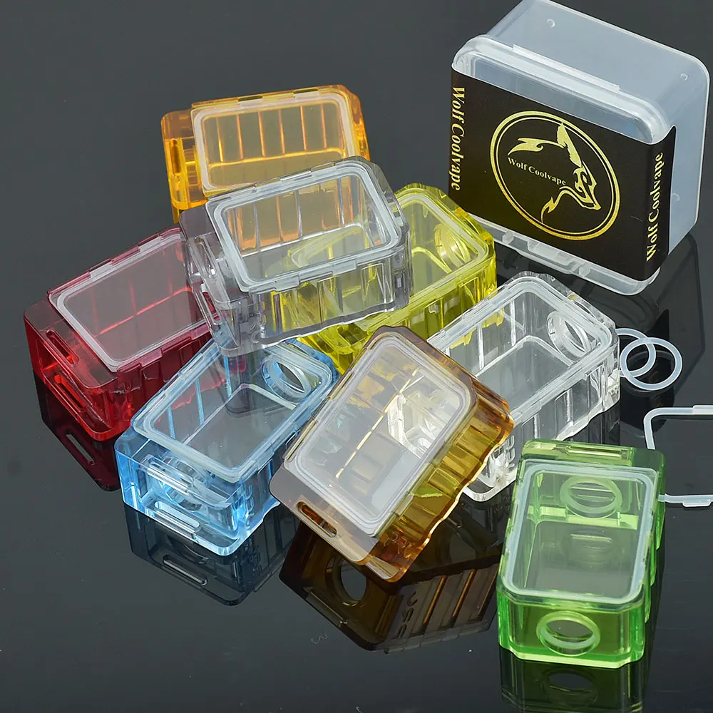 Wolfcoolvape-tanque de acrílico estilo PRC, puente RBA para SXK BB / Billet AIO Box Mod Kit