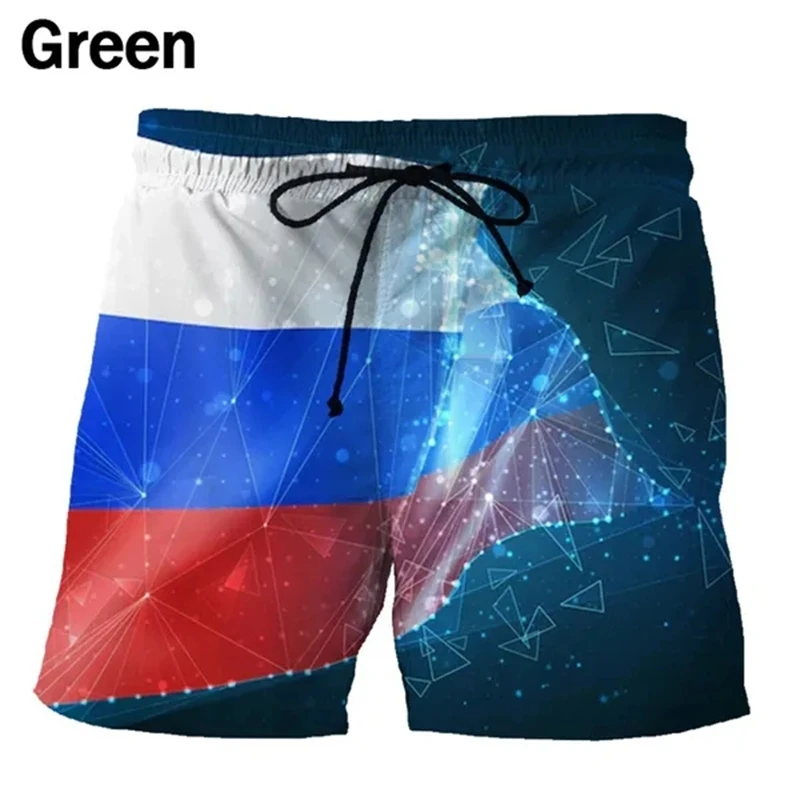 National Russia Flag 3D Printed Beach Shorts Pants Men\'s Women Kids Summer Beach Shorts Homme Swimming Trunks Cool Ice Shorts