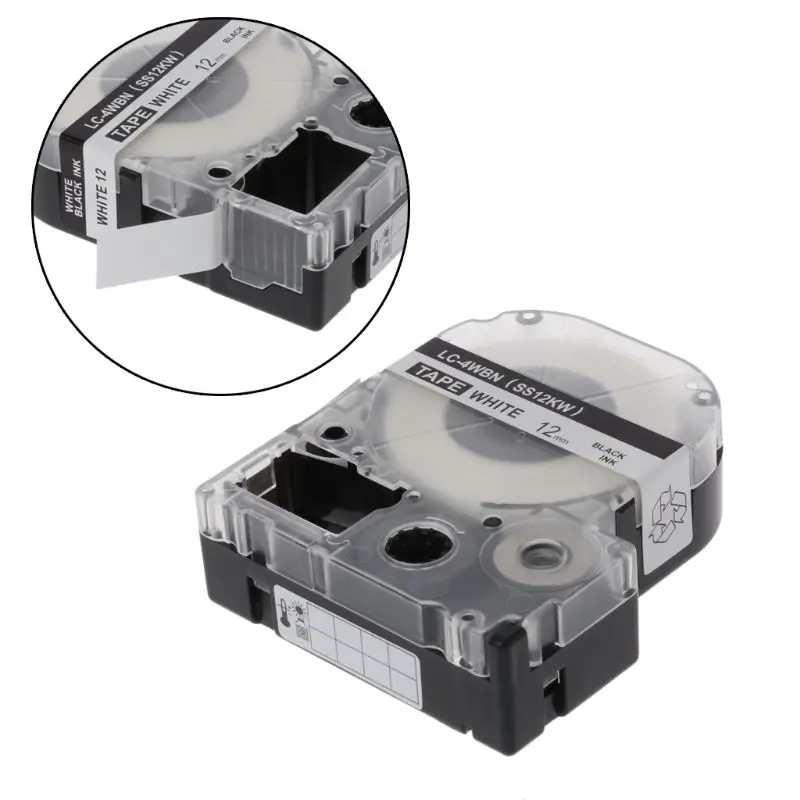 F3KE 1PC Label Tape for-Epson LC-5WBW LW-300 LW-400 LW-600P Label Machine Self Adhensive Tape