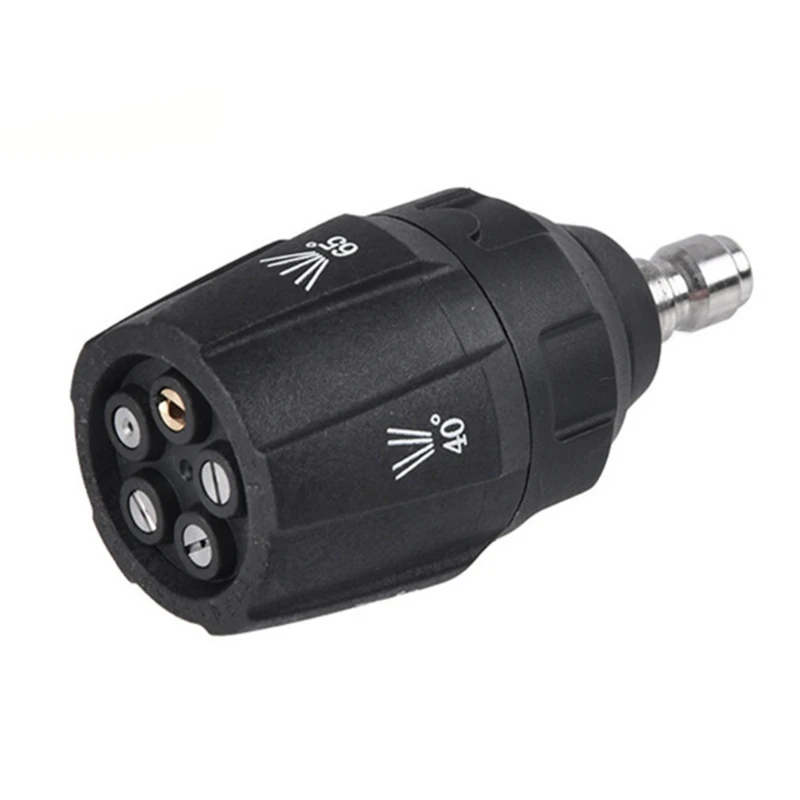 Boquilla lavado inoxidable, conector rápido 180Bar 1/4, pulverización negra, envío directo