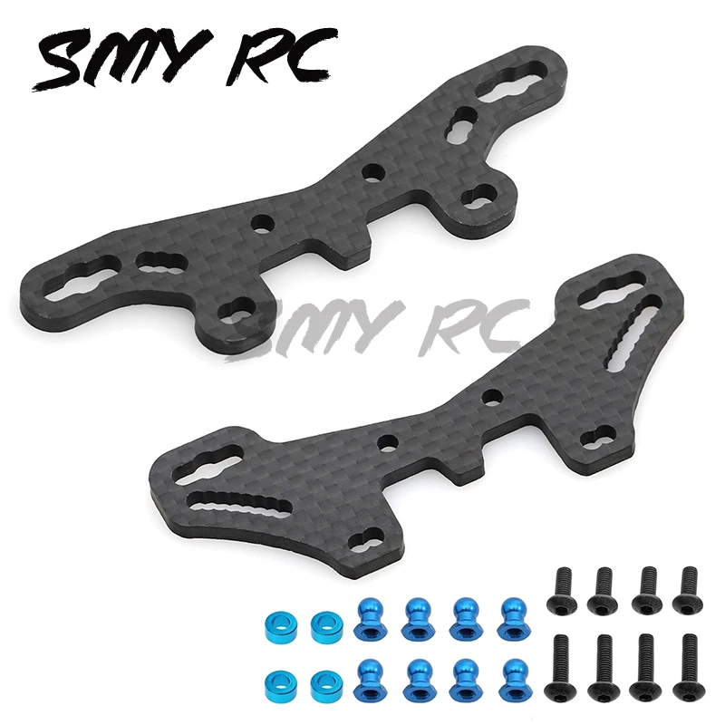 

Carbon Fiber Front and Rear Shock Tower Plate for Tamiya TT02S TT02SR TT-02 Type-S TT-02 Type-SR 1/10 RC Car Upgrade Parts