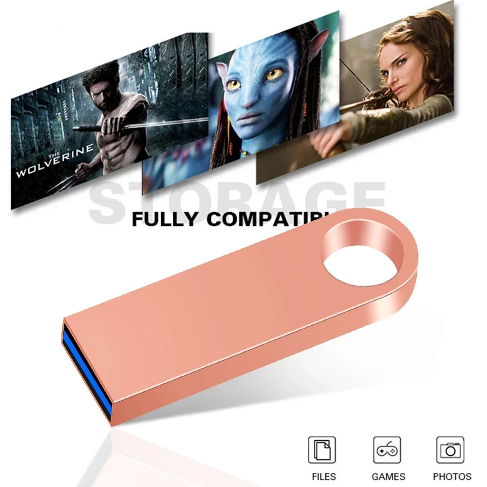 Metal USB 3.0 Flash Drive 128gb  flash disk New arrival Pendrive 32gb 64gb USB Flash USB Disk memory stick 16GB