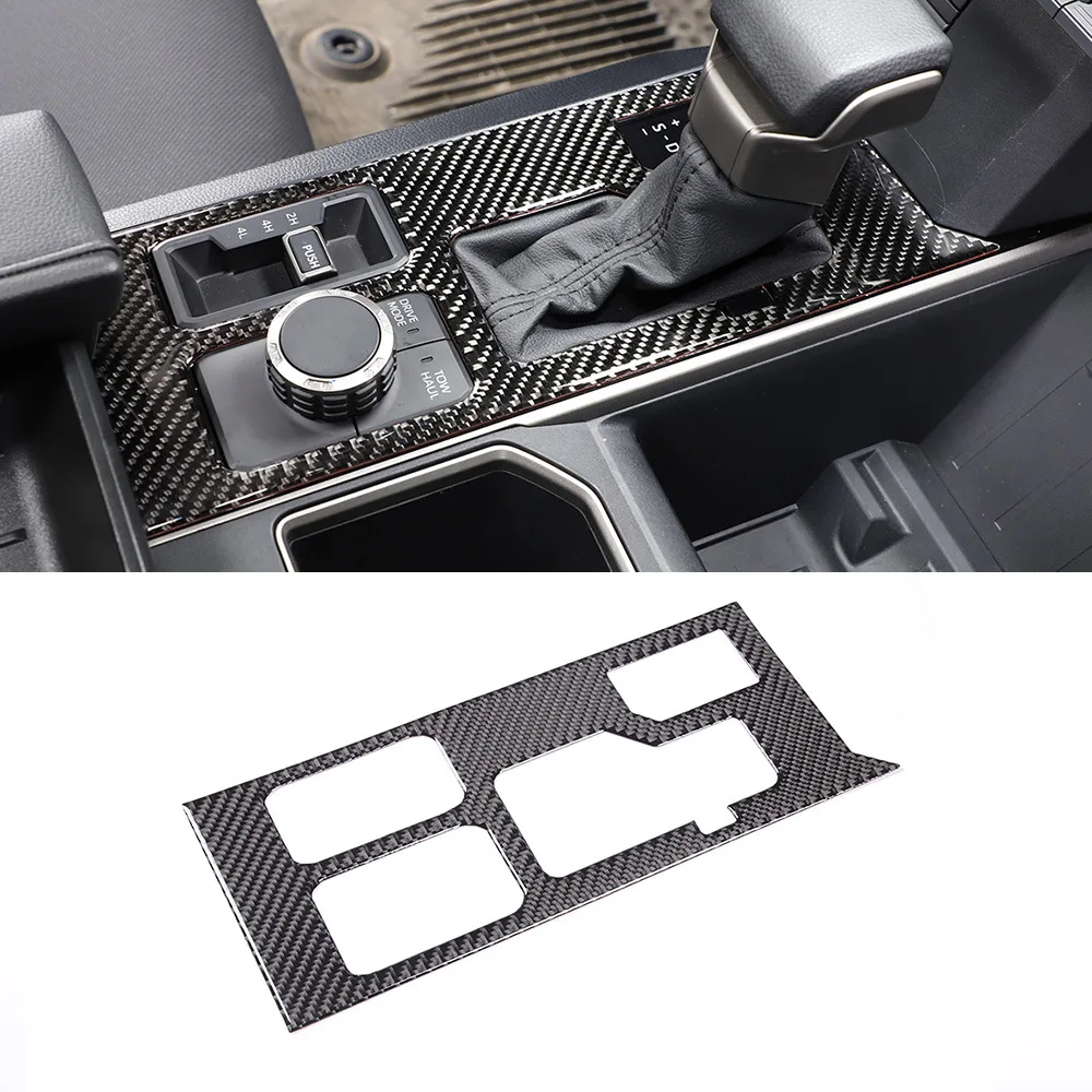 

Central Control Gear Panel Sticker Real Carbon Fiber Soft Car Supplies For 22-23 Toyota Tundra